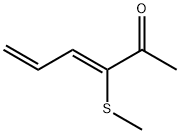 3,5-Hexadien-2-one, 3-(methylthio)-, (Z)- (9CI) 结构式