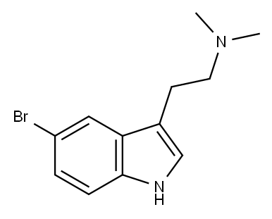 5-溴-N,N-二甲基乙胺基吲哚, 17274-65-6, 结构式