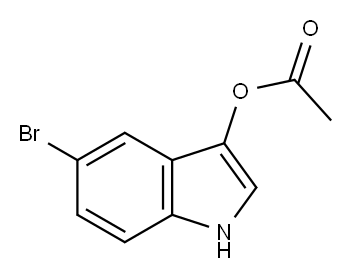 3-ACETOXY-5-BROMOINDOLE Struktur