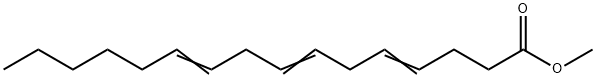 4,7,10-Hexadecatrienoic acid methyl ester Structure