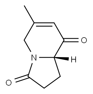 3,8(2H,5H)-Indolizinedione,1,8a-dihydro-6-methyl-,(S)-(9CI) Structure