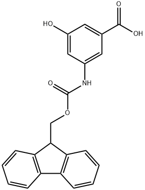 3-{[(9H-Fluoren-9-ylmethoxy)carbonyl]amino}-5-hydroxybenzoic acid Structure