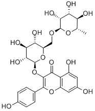 3-[[6-O-(6-デオキシ-α-L-マンノピラノシル)-β-D-グルコピラノシル]オキシ]-2-(4-ヒドロキシフェニル)-5,7-ジヒドロキシ-4H-1-ベンゾピラン-4-オン