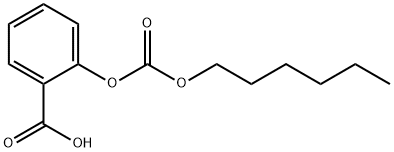 2-[[(Hexyloxy)carbonyl]oxy]benzoic acid Structure