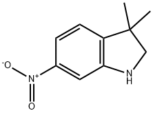 3,3-二甲基-6-硝基吲哚, 179898-72-7, 结构式