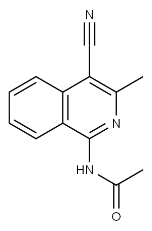 1-ACETAMIDO-4-CYANO-3-METHYLISOQUINOLINE Structure