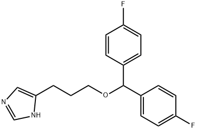 3-(1H-IMIDAZOL-4-YL)PROPYL-DI(4-FLUORO-PHENYL)-METHYL ETHER HCL Structure