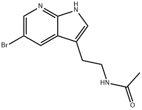 AcetaMide, N-[2-(5-broMo-1H-pyrrolo[2,3-b]pyridin-3-yl)ethyl]- Structure