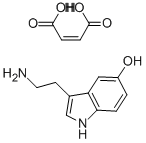重マレイン酸セロトニン 化学構造式