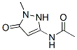 Acetamide,  N-(2,5-dihydro-1-methyl-5-oxo-1H-pyrazol-3-yl)- Structure