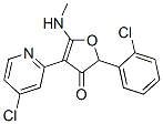 3(2H)-Furanone,  2-(2-chlorophenyl)-4-(4-chloro-2-pyridinyl)-5-(methylamino)- Structure