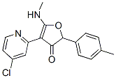 3(2H)-Furanone,  4-(4-chloro-2-pyridinyl)-5-(methylamino)-2-(4-methylphenyl)- Structure