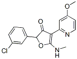 3(2H)-Furanone,  2-(3-chlorophenyl)-4-(4-methoxy-2-pyridinyl)-5-(methylamino)-|