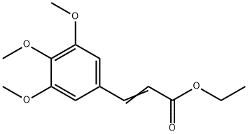 3-(3,4,5-トリメトキシフェニル)プロペン酸エチル 化学構造式
