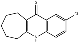 5,6,7,8,9,10-Hexahydro-2-chloro-11H-cyclohepta[b]quinoline-11-thione Structure