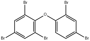 2,2′,4,4′,6-ペンタブロモジフェニルエーテル標準液 化学構造式