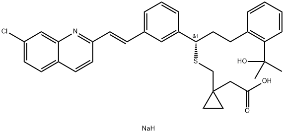 ent-montelukast sodium salt Structure