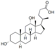 (3a,5a,12a)-3,12-dihydroxy-Cholan-24-oic acid Structure