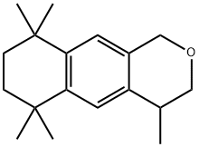 3,4,6,7,8,9-hexahydro-4,6,6,9,9-pentamethyl-1H-naphtho[2,3-c]pyran Structure