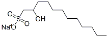 sodium 2-hydroxydodecane-1-sulphonate 结构式