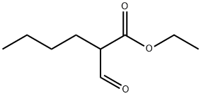 Hexanoic acid, 2-forMyl-, ethyl ester Structure
