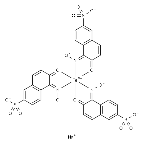 Trinatriumtris[5,6-dihydro-5-(hydroxyimino)-6-oxonaphthalin-2-sulfonato(2-)-N5,O6]ferrat(3-)