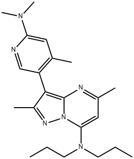 R-121,919|3-(6-(二甲基氨基)-4-甲基吡啶-3-基)-2,5-二甲基-N,N-二丙基吡唑并[1,5-A]嘧啶-7-胺