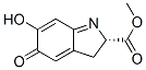 2H-Indole-2-carboxylic acid, 3,5-dihydro-6-hydroxy-5-oxo-, methyl ester, (S)- (9CI) Structure