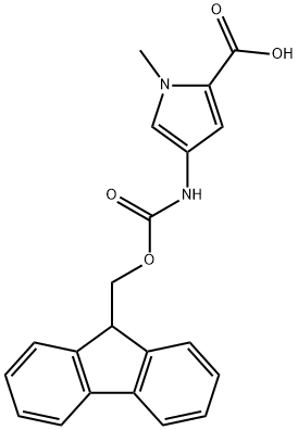 4-(9H-FLUOREN-9-YLMETHOXYCARBONYLAMINO)-1-METHYL-1H-PYRROLE-2-CARBOXYLIC ACID Structure