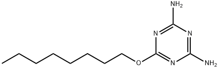6-(octyloxy)-1,3,5-triazine-2,4-diamine 结构式