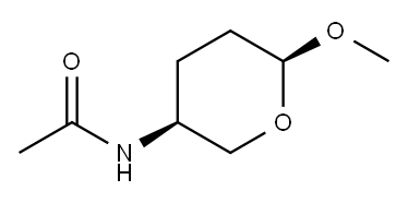 Acetamide, N-(tetrahydro-6-methoxy-2H-pyran-3-yl)-, (3S-cis)- (9CI) Structure