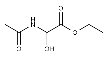 Acetic acid, (acetylamino)hydroxy-, ethyl ester (9CI) Structure