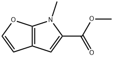6H-Furo[2,3-b]pyrrole-5-carboxylic  acid,  6-methyl-,  methyl  ester Structure
