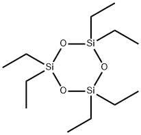 Hexaethylcyclotrisiloxane Structure