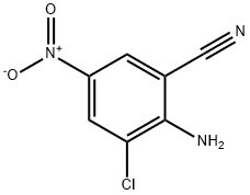 2-氰基-4-硝基-6-氯苯胺, 20352-84-5, 结构式