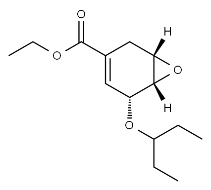(1S,5R,6S)-Ethyl 5-(pentan-3-yl-oxy)-7-oxa-bicyclo[4.1.0]hept-3-ene-3-carboxylate|5-(戊烷-3-基氧基)-7-氧代-双环[4.1.0]庚-3-烯-3-羧酸乙酯