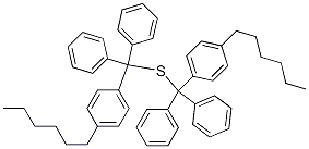 Hexyltrityl sulfide Structure