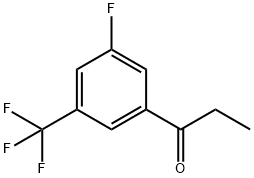 3'-FLUORO-5'-(TRIFLUOROMETHYL)PROPIOPHENONE Struktur