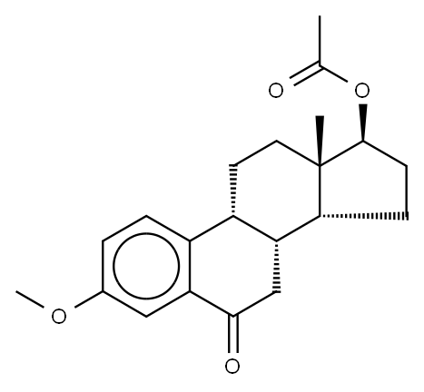 17-O-Acetyl-3-O-Methyl-6-oxo 17β-Estradiol, 20823-31-8, 结构式