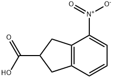 1H-Indene-2-carboxylicacid,2,3-dihydro-4-nitro-(9CI) Structure