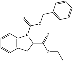 1H-Indole-1,2-dicarboxylic acid, 2,3-dihydro-, 2-ethyl 1-(phenylMethyl) ester Structure