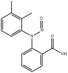 2-((2,3-二甲基苯基)(亚硝基)氨基)苯甲酸, 2114-63-8, 结构式