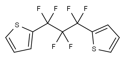 2,2'-(1,1,2,2,3,3-Hexafluoro-1,3-propanediyl)bisthiophene 结构式