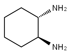 (1S,2S)-(+)-1,2-シクロヘキサンジアミン 化学構造式