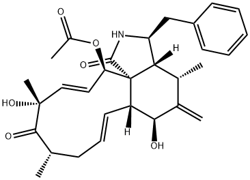 7(S),18(R)-Dihydroxy-16(S),18-dimethyl-10-phenyl[11]cytochalasa-6(12),13(E),19(E)-trien-1,17-dion-21(R)-acetat