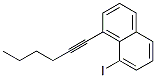 1-(1-Hexynyl)-8-iodonaphthalene Structure