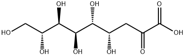 4,5,6,7,8,9-hexahydroxy-2-oxo-nonanoic acid 结构式