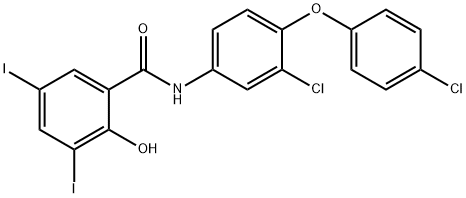 Rafoxanide Struktur
