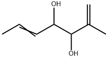 1,5-Heptadiene-3,4-diol, 2-methyl- Structure