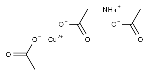 acetic acid, ammonium copper salt Structure